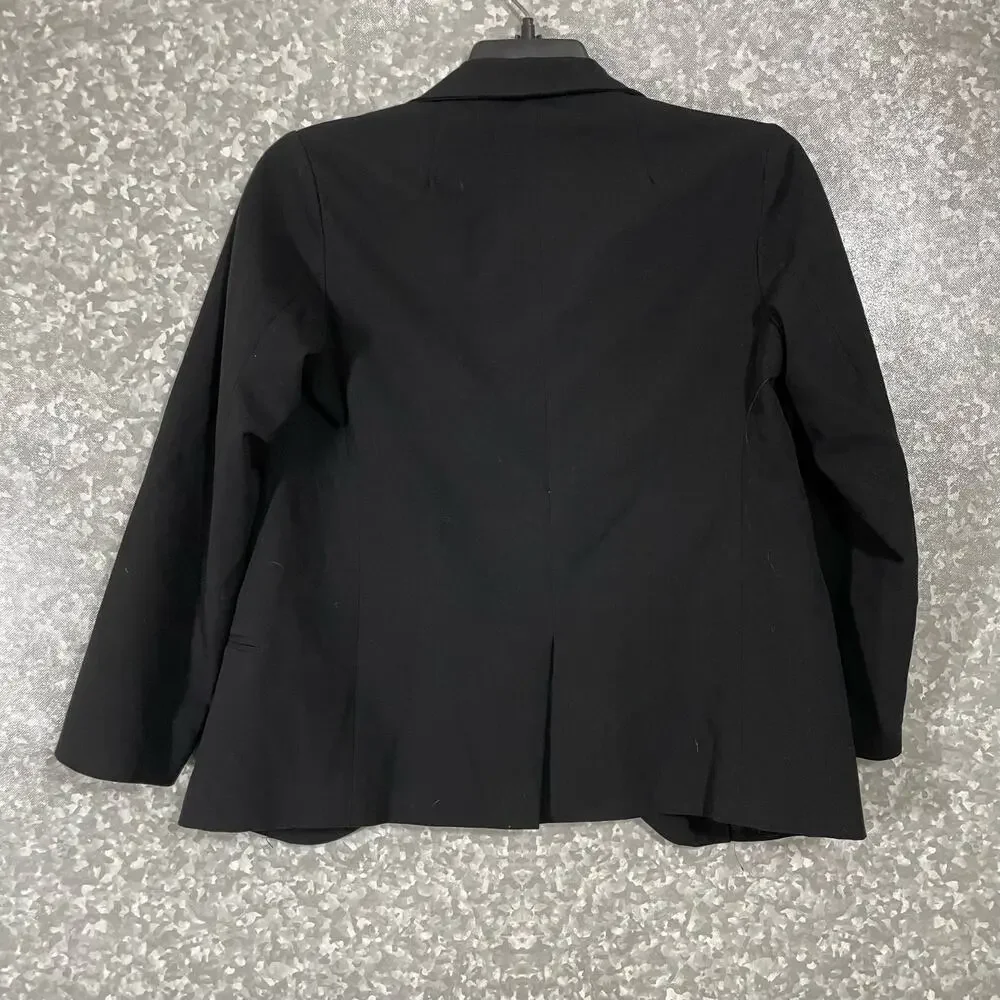Silence + Noise Women's Preppy Black Open Front Blazer - Size Small - Minimalist